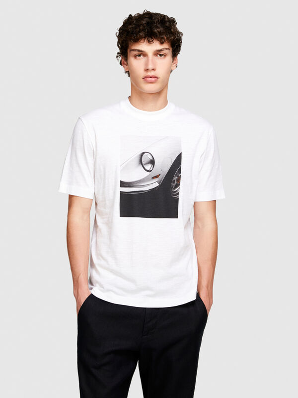 T-shirt à imprimé en coton bio - t-shirts à manches courtes pour homme | Sisley