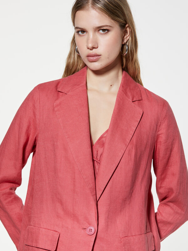 Blazer blush 100 % lin - blazers pour femme | Sisley
