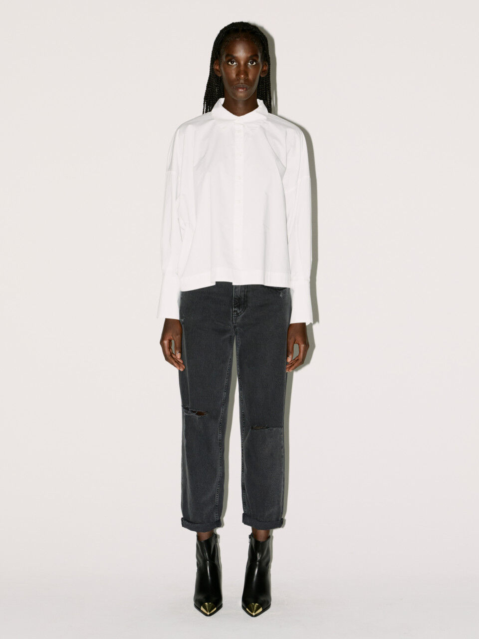Jeans Manhattan coupe regular effet usé