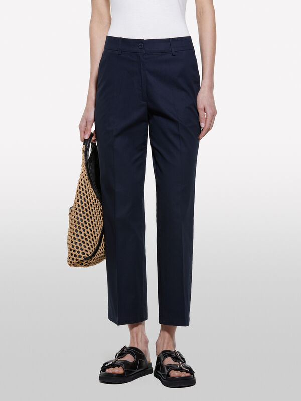 Pantalon flare bleu foncé - pantalons évasés pour femme | Sisley