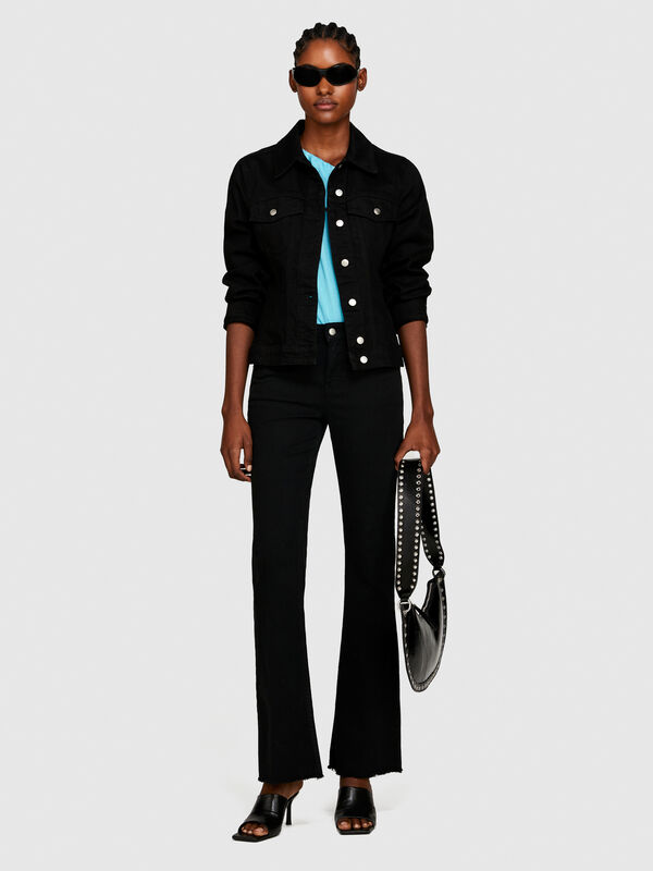 Jeans coloré évasé - jeans bootcut et évasés pour femme | Sisley