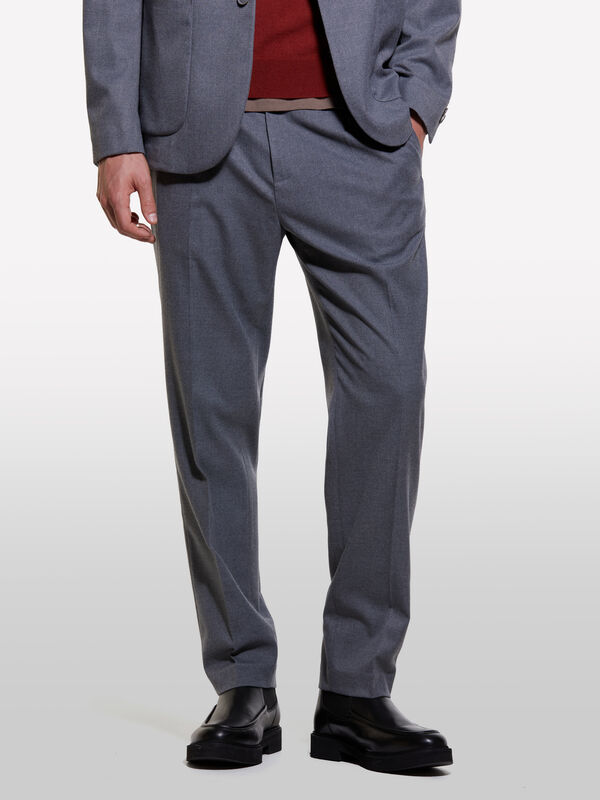Jogging technique gris - pantalons slim pour homme | Sisley