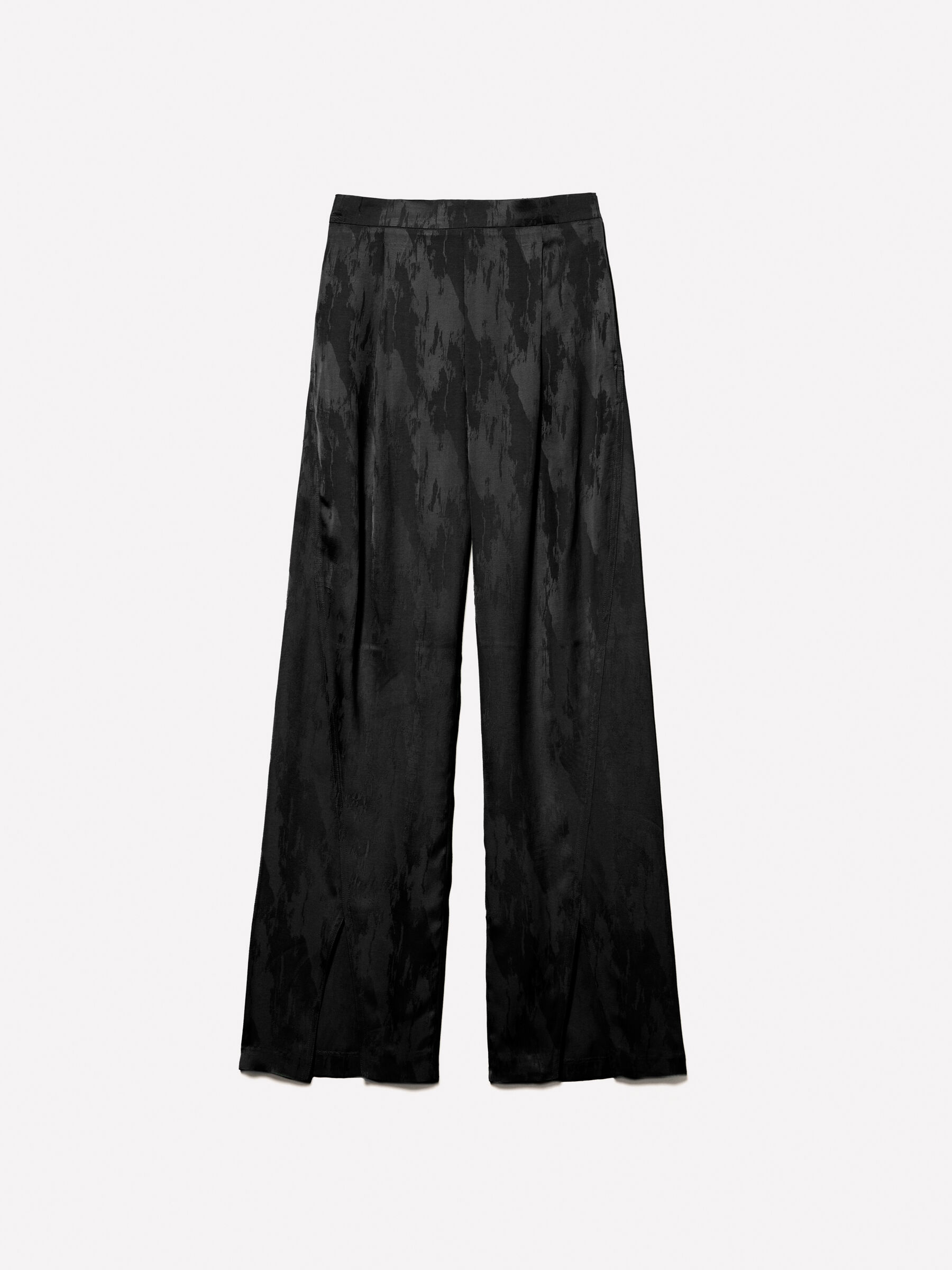 Pantalon fendu noir Noir Sisley