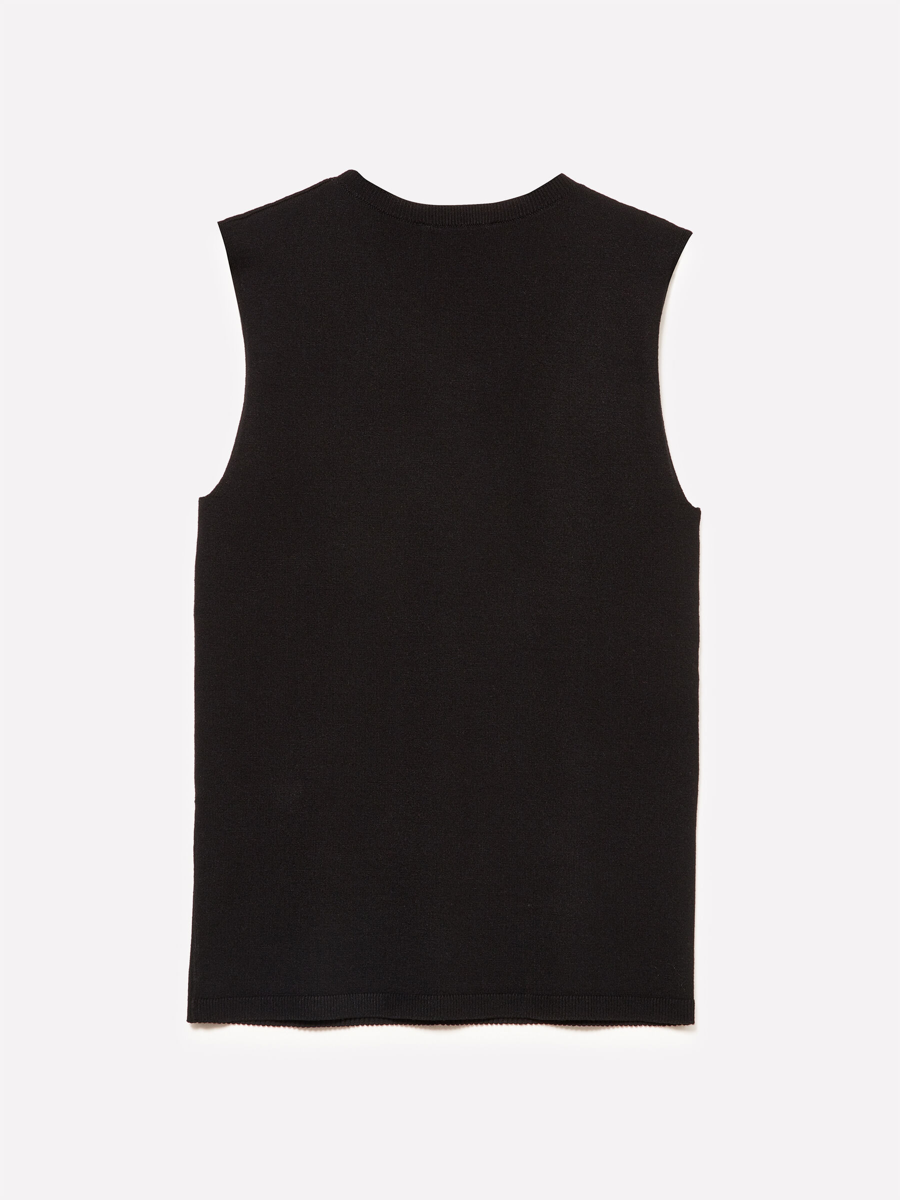 SLEEVELESS SWEATER Femme image number null