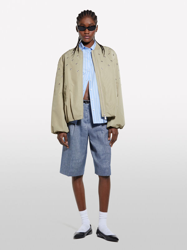 Bermuda effet denim  - shorts pour femme | Sisley