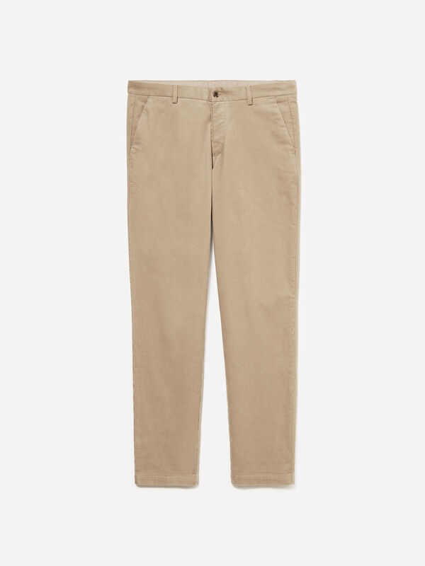 Chinos en velours côtelé - pantalons chinos pour homme | Sisley