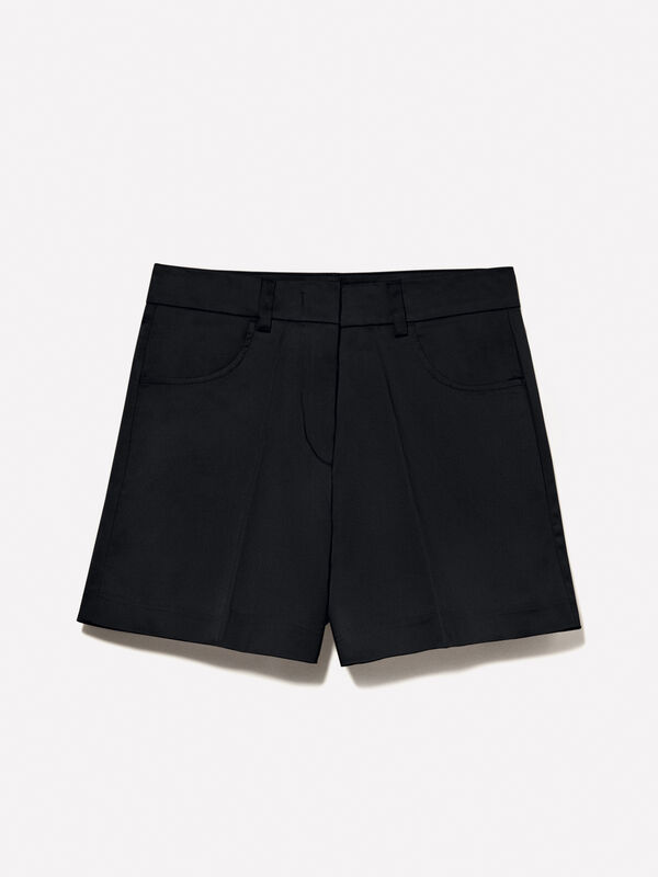 Short taille haute noir Short taille haute noir - shorts pour femme | Sisley