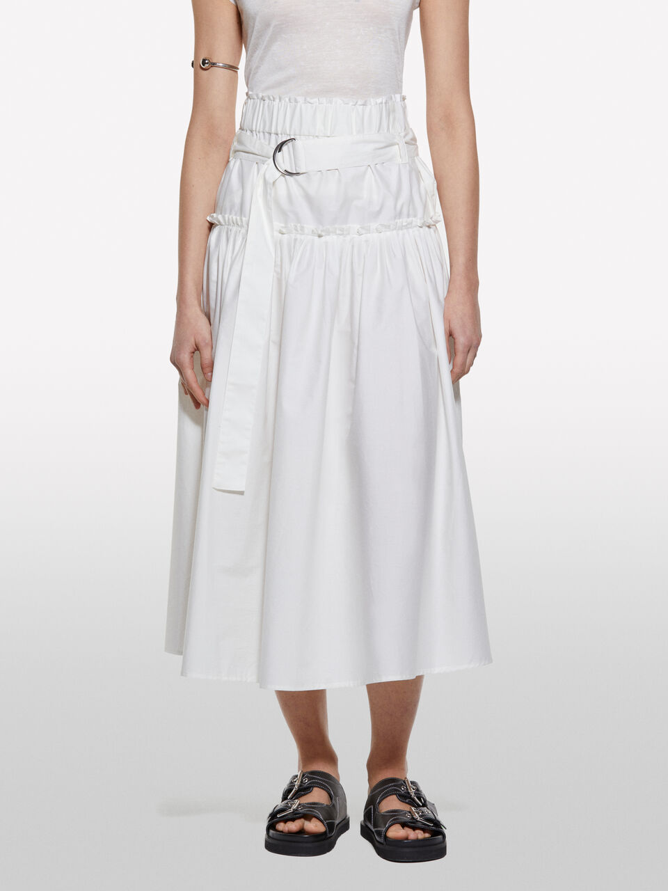 SKIRT + BELT Femme image number null