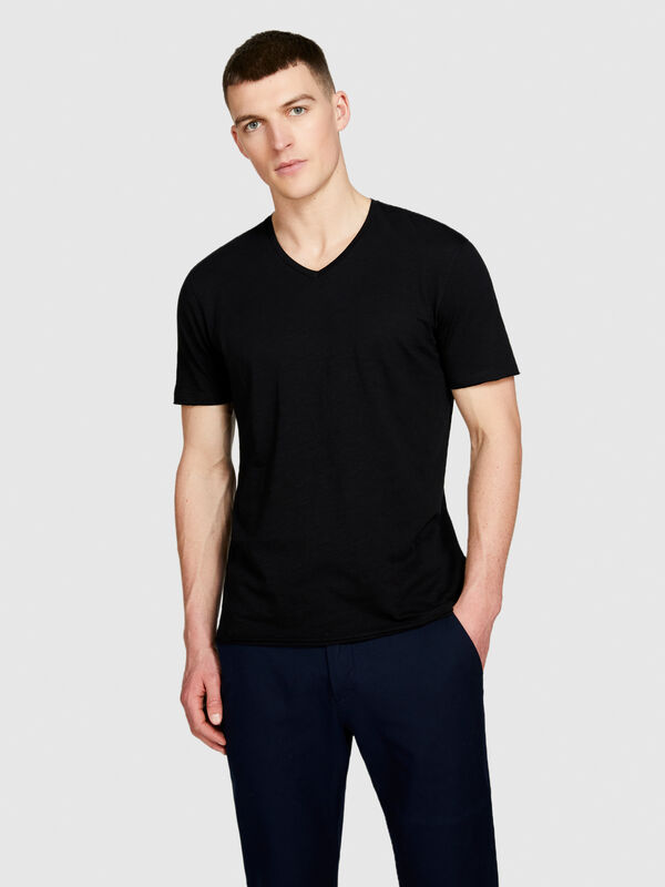 T-shirt coupe slim - t-shirts à manches courtes pour homme | Sisley