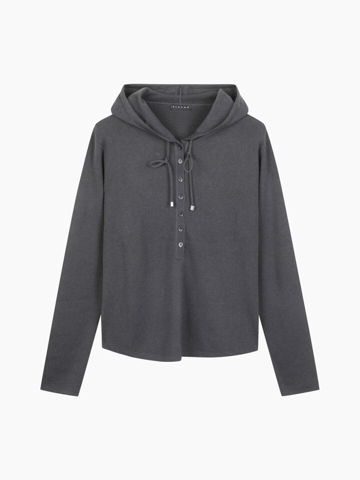 SWEATER W/HOOD Femme