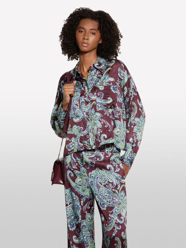 Chemise à motifs cachemire - chemises pour femme | Sisley