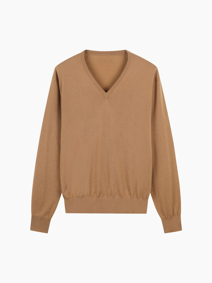 V NECK SWEATER L/S Femme