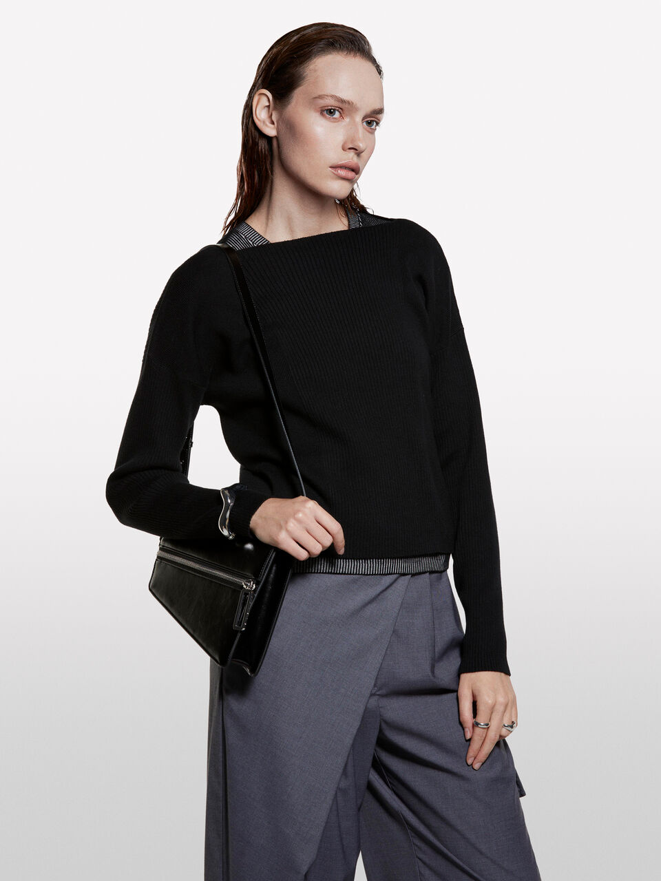 BOAT-NECK SWEAT.L/S Femme image number null