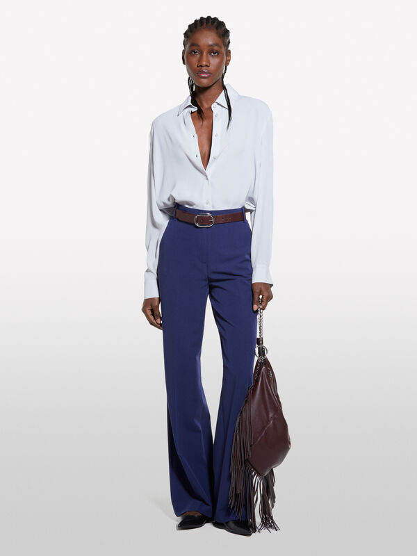 Light gray oversized fit shirt - chemises pour femme | Sisley