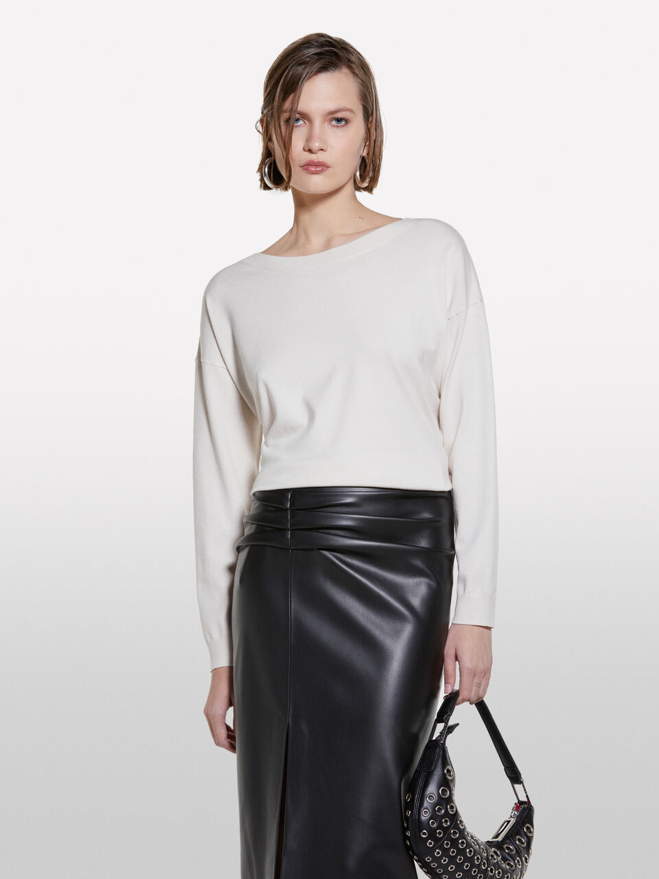 BOAT-NECK SWEAT.L/S Femme image number null