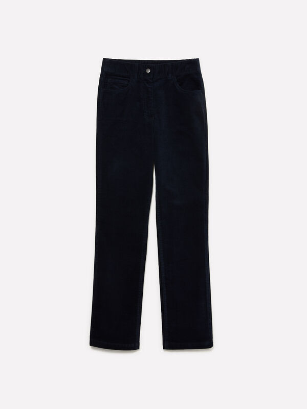 Pantalon en velours côtelé de couleur - pantalons regular pour femme | Sisley