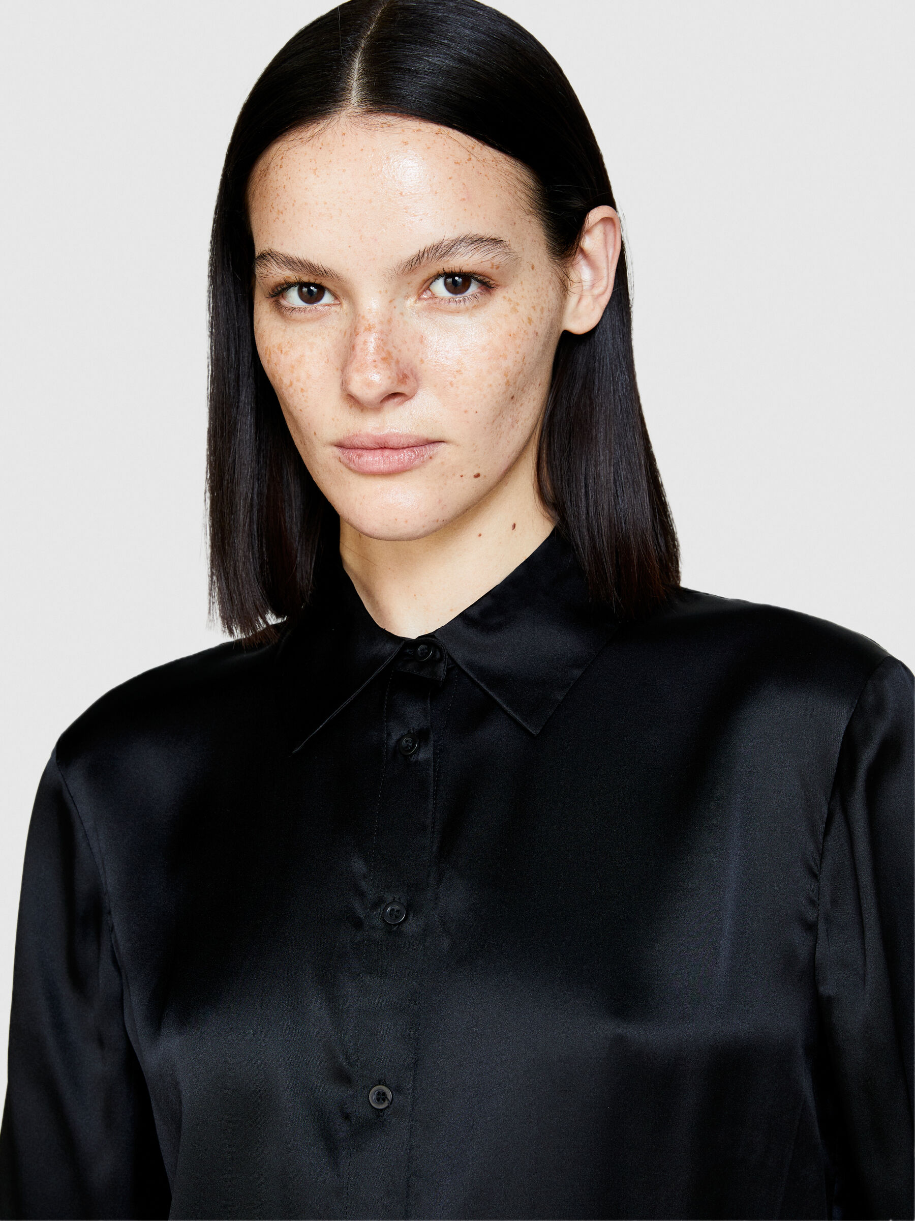 Chemise noir en 2025 soie