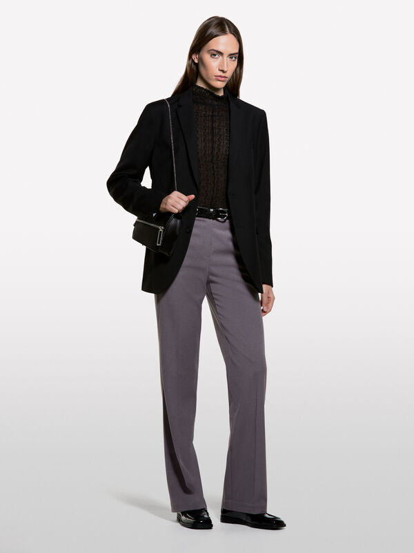 pantalon slim évasé - pantalons évasés pour femme | Sisley
