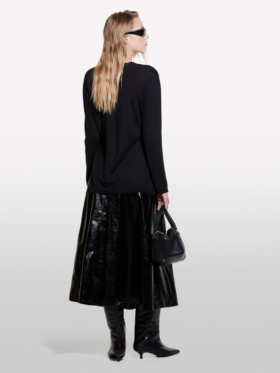 V NECK SWEATER L/S Femme image number null