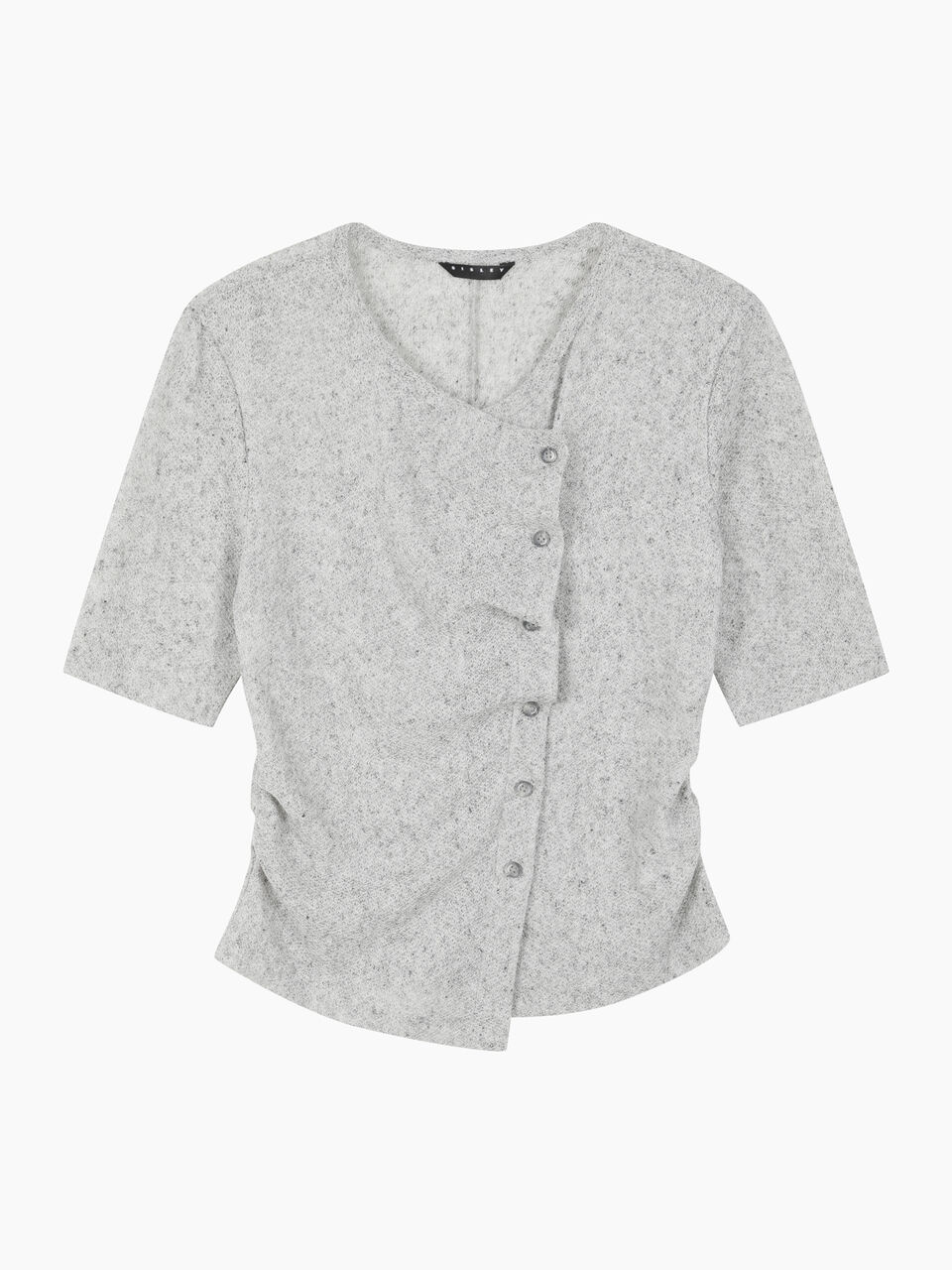 BUTTONED SWEATER H/S Femme image number null