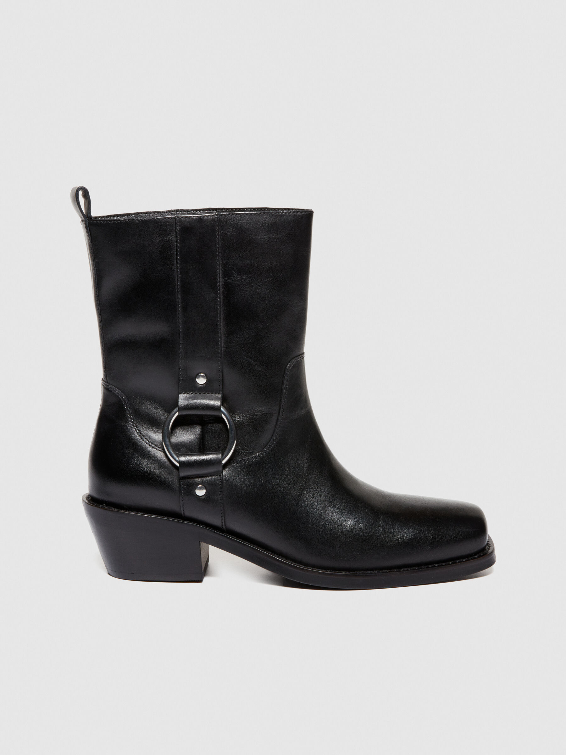 Bottines hot sale bout metallique