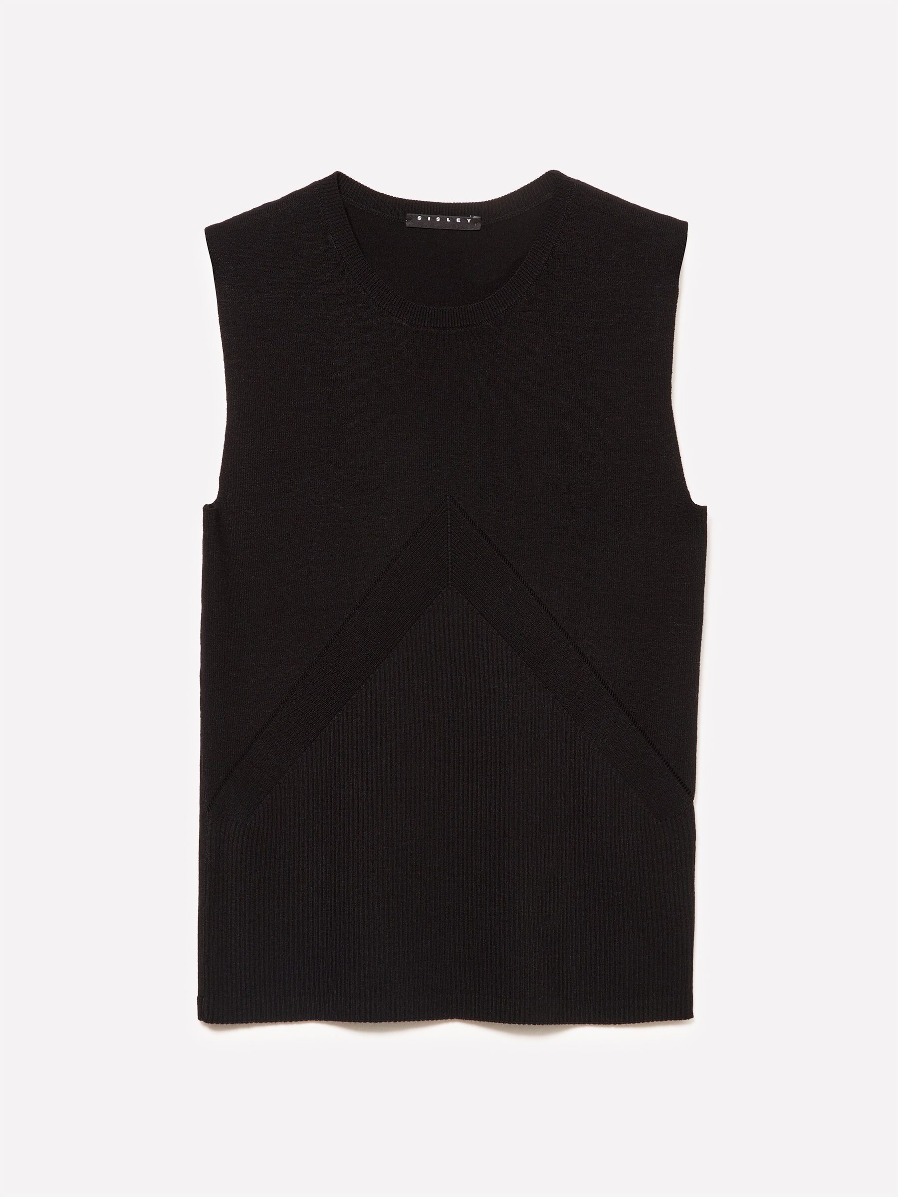 SLEEVELESS SWEATER Femme image number null