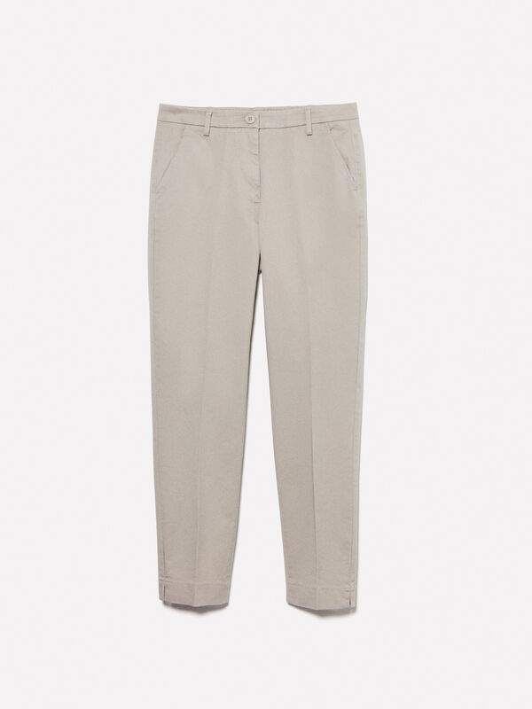 Chino beige Chino beige - pantalons chinos pour femme | Sisley