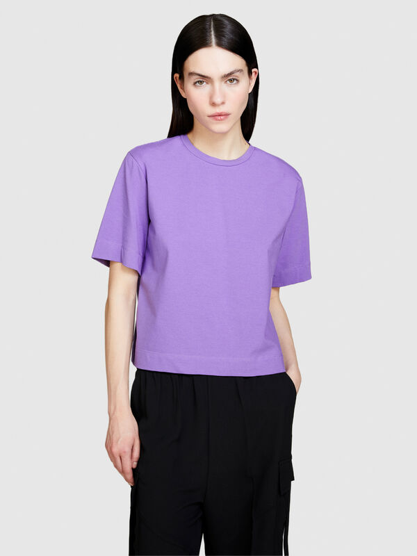 T-shirt coupe boxy - t-shirts à manches courtes pour femme | Sisley
