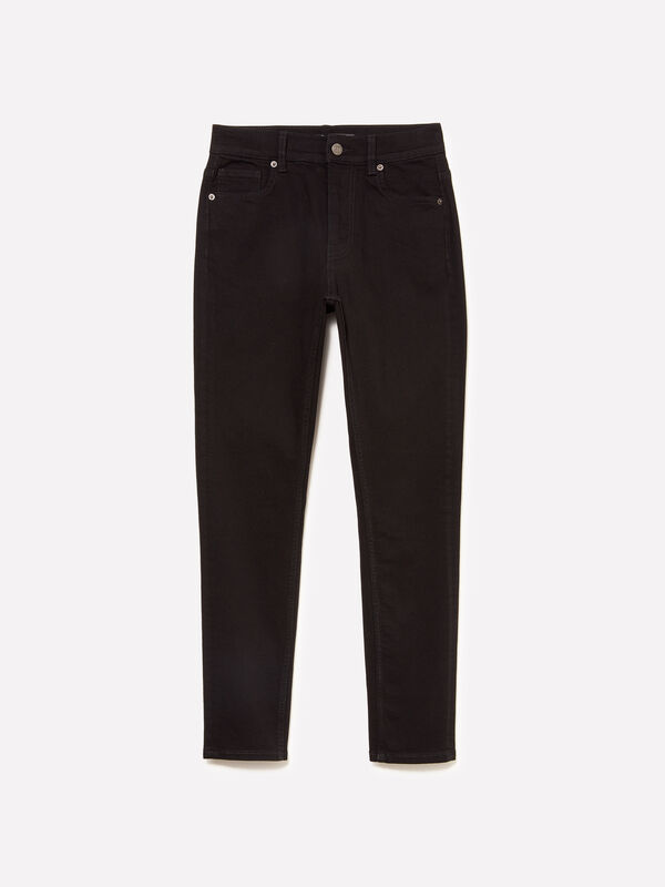 Jean slim noir style 69 - jeans coupe slim pour femme | Sisley