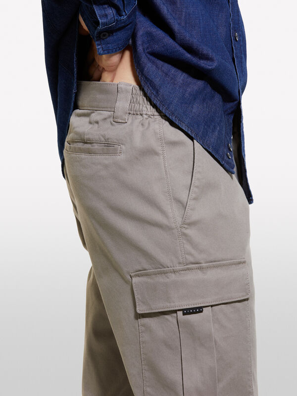 Pantalon cargo slim coupe confort - pantalons cargo pour homme | Sisley