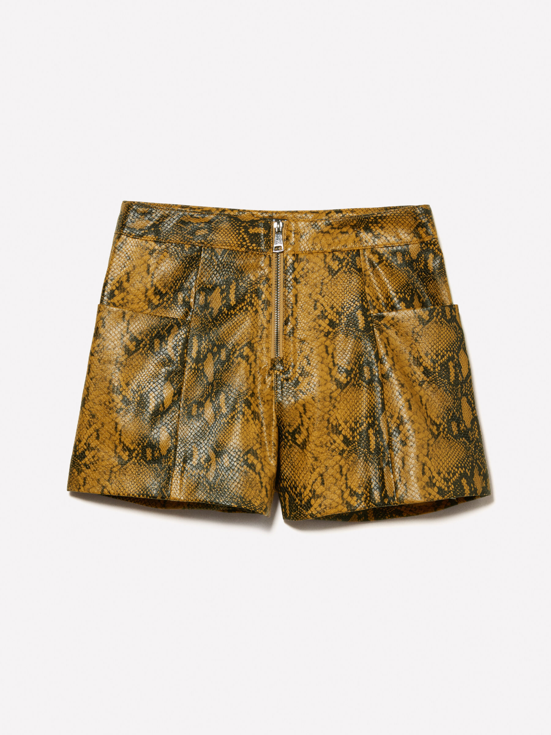 Short peau de serpent Moutarde Sisley
