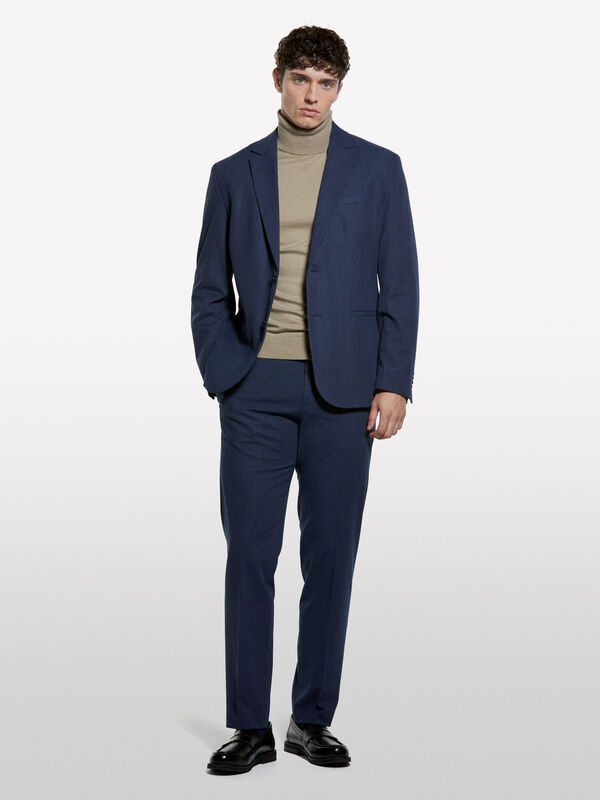 Pull gris tourterelle à col montant Pull gris tourterelle à col montant - pulls col montant pour homme | Sisley