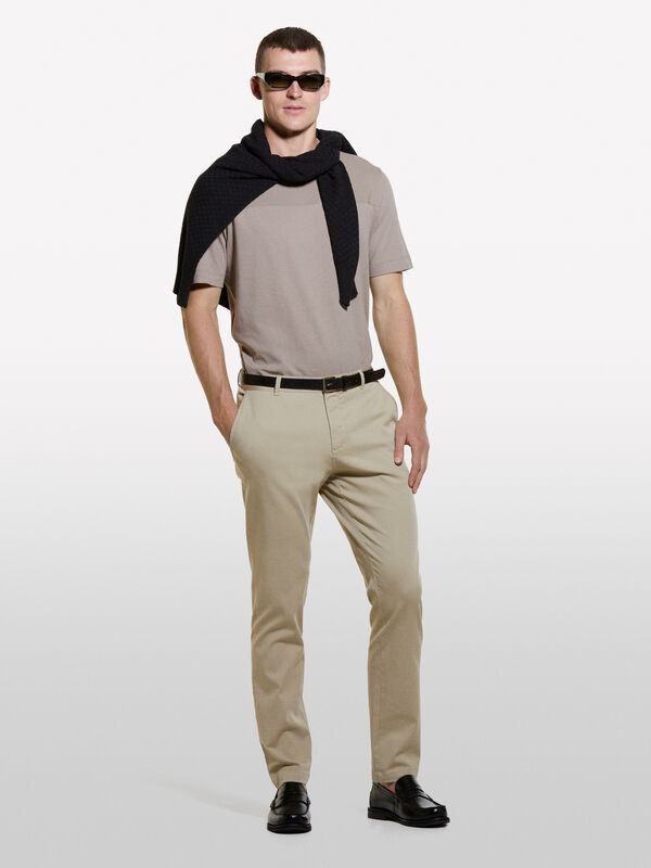 Pantalon chino slim - pantalons slim pour homme | Sisley