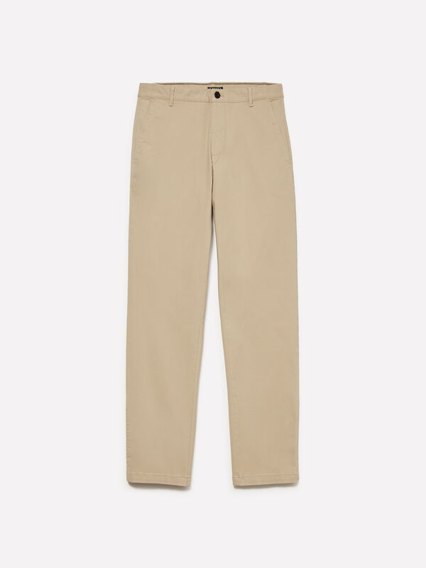 Pantalon chino blanc crème - pantalons chinos pour homme | Sisley