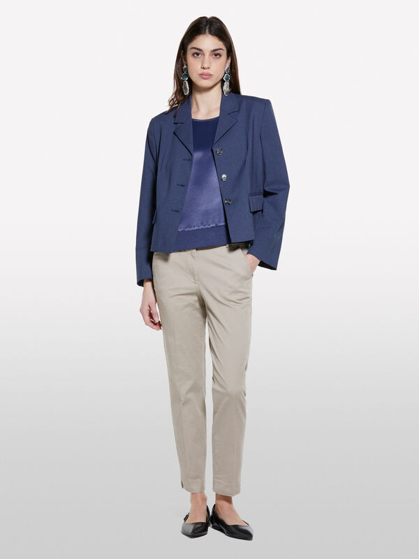 Chino beige - pantalons chinos pour femme | Sisley