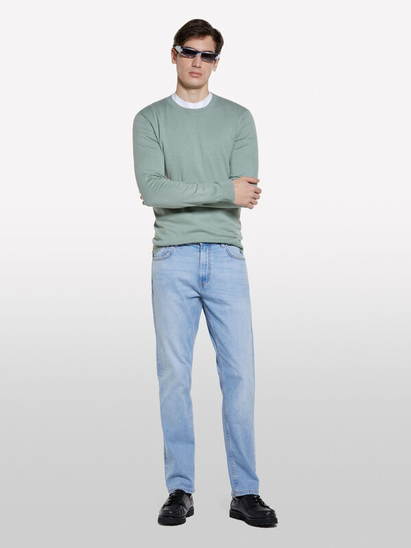 Jean Style 75 regular blanc - jeans regular pour homme | Sisley