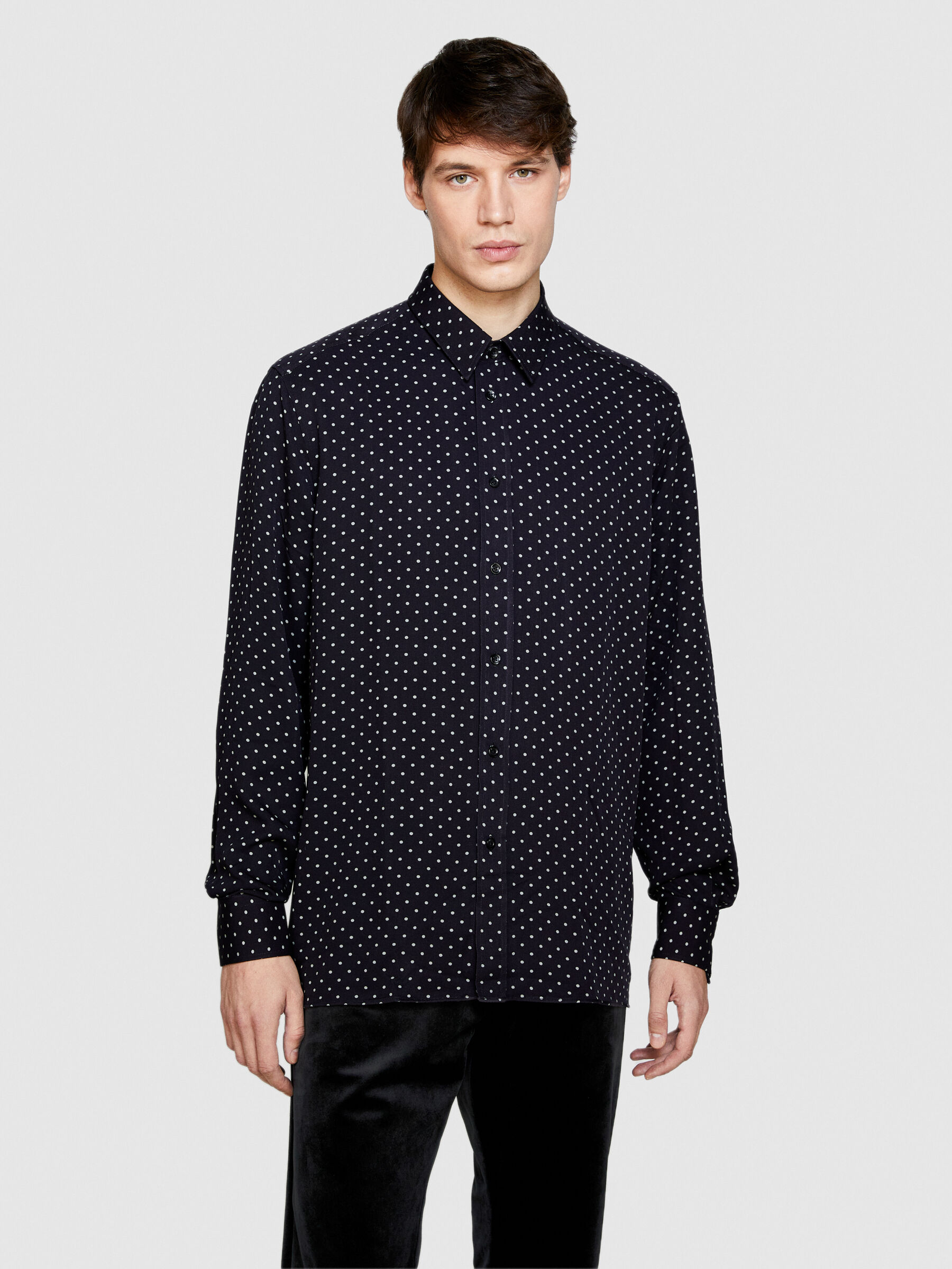 Chemise à pois homme deals