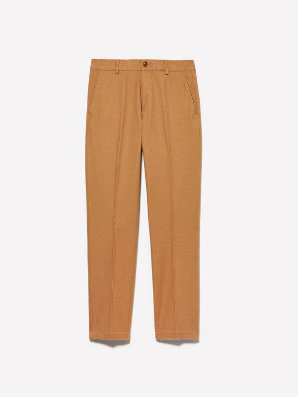 Pantalon slim confort camel Pantalon slim confort camel - pantalons slim pour homme | Sisley