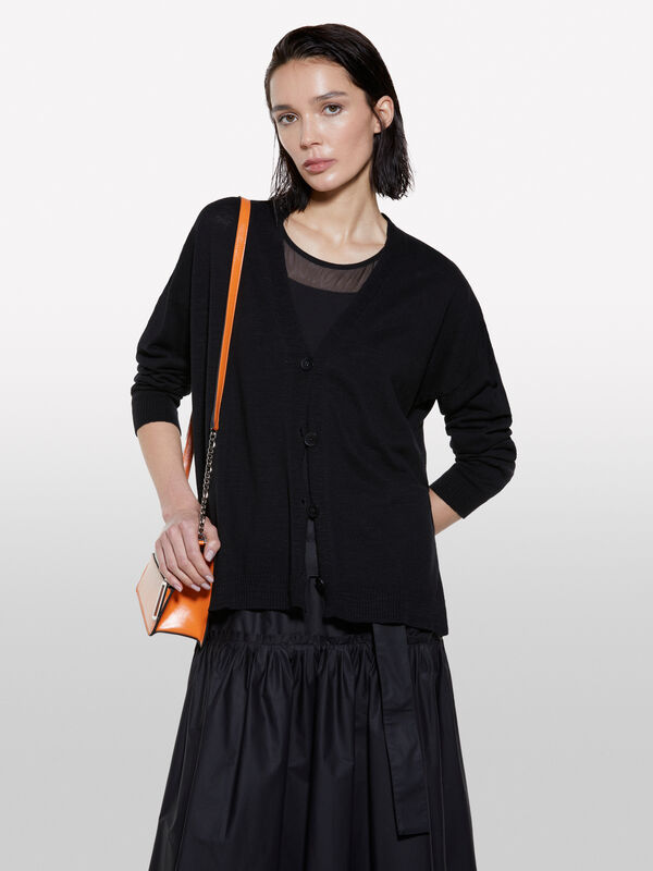 Cardigan tricoté noir - cardigans pour femme | Sisley