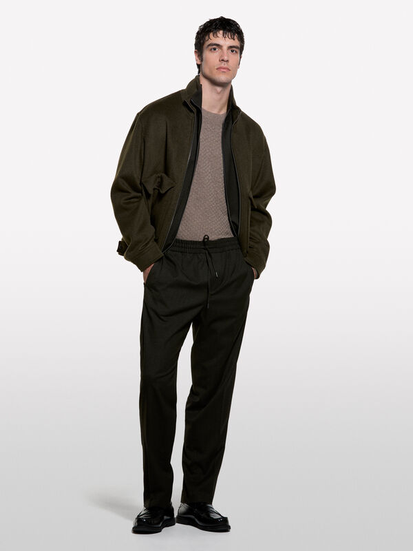 Pull marron &agrave; col rond - pulls col rond pour homme | Sisley