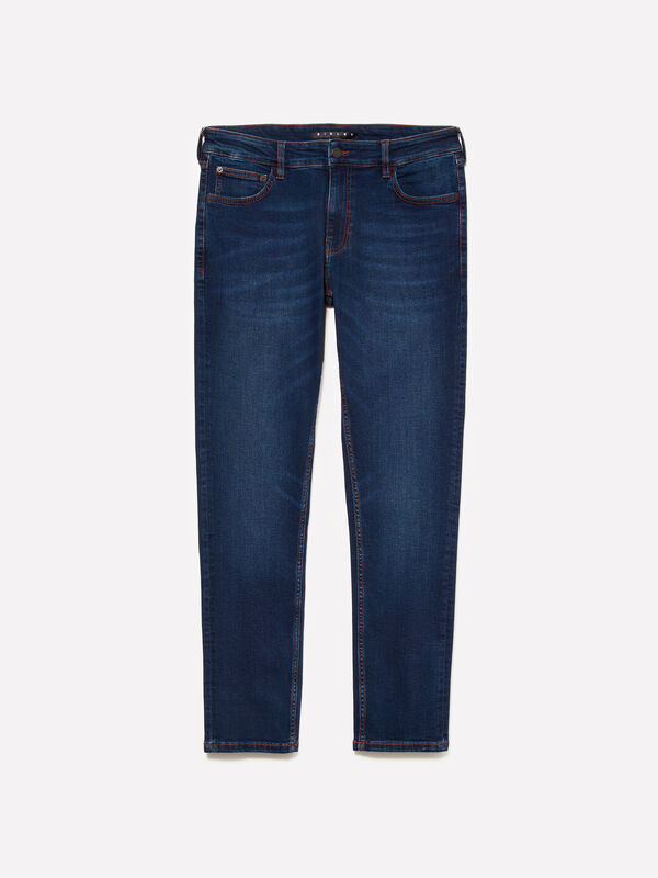Jean Style 73 skinny bleu - jeans coupe skinny pour homme | Sisley