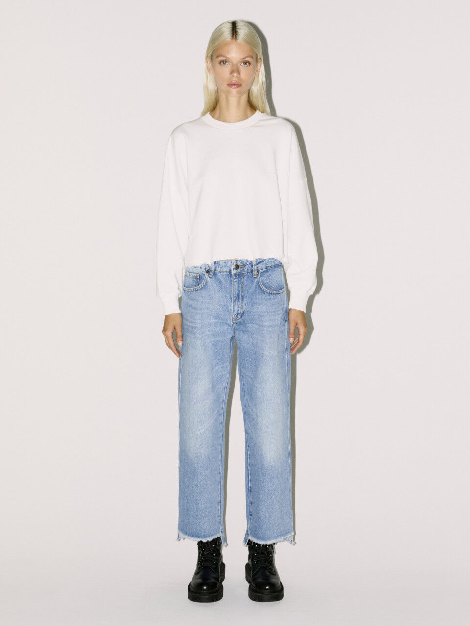 Jeans cropped straight leg