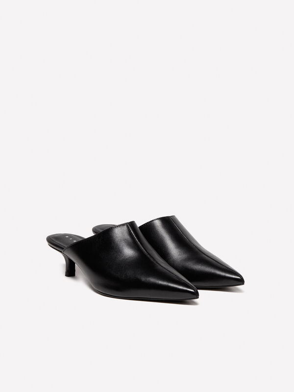 Sabot en 100 % cuir - chaussures à talon femme | Sisley
