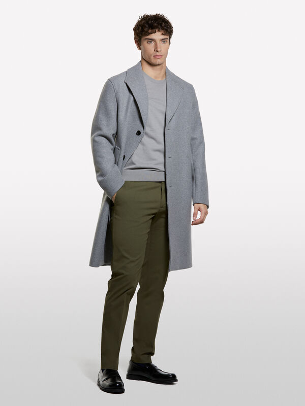 Pull ras du cou gris Pull ras du cou gris - pulls col rond pour homme | Sisley