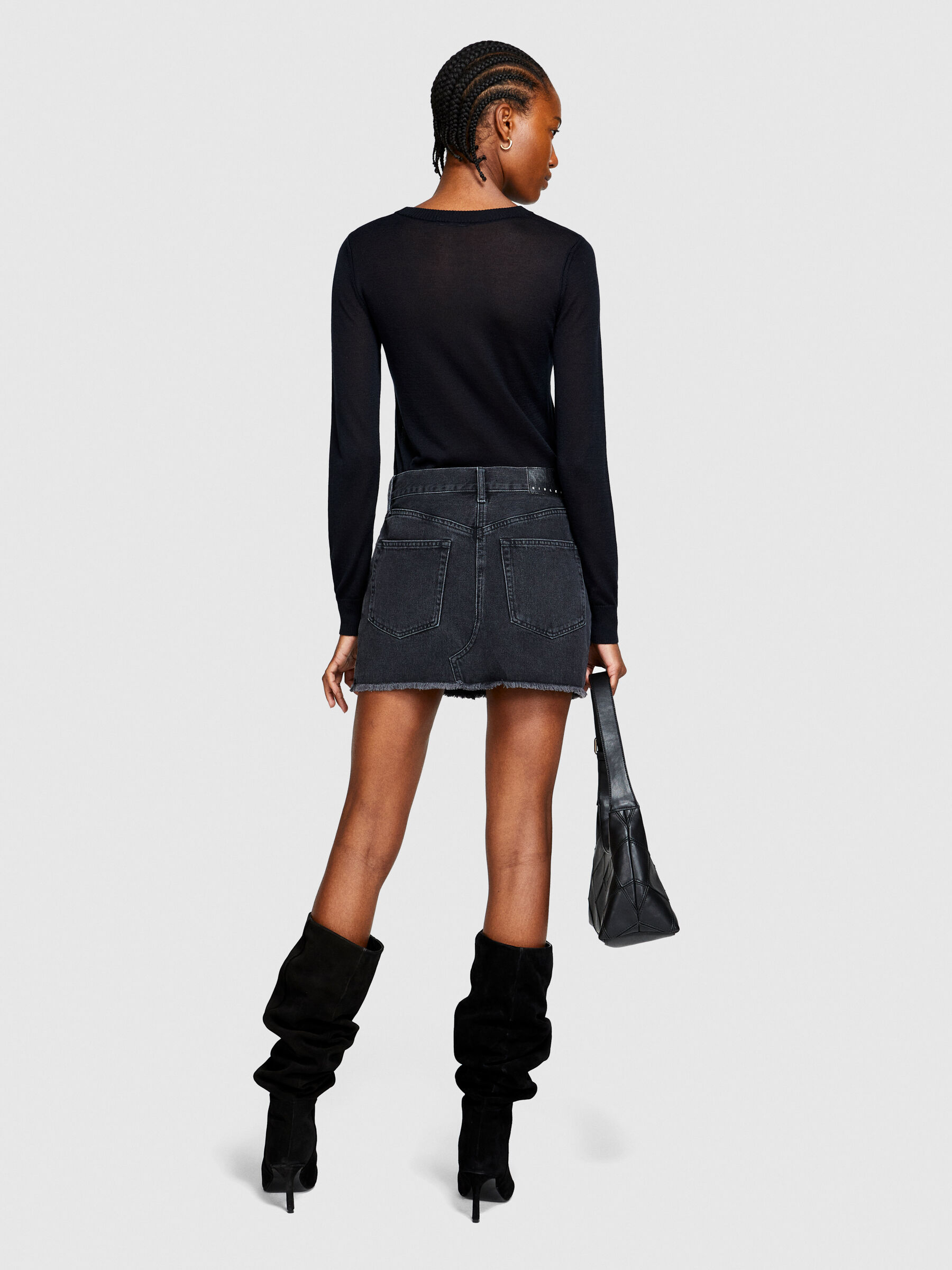 Mini jupe outlet jean noir