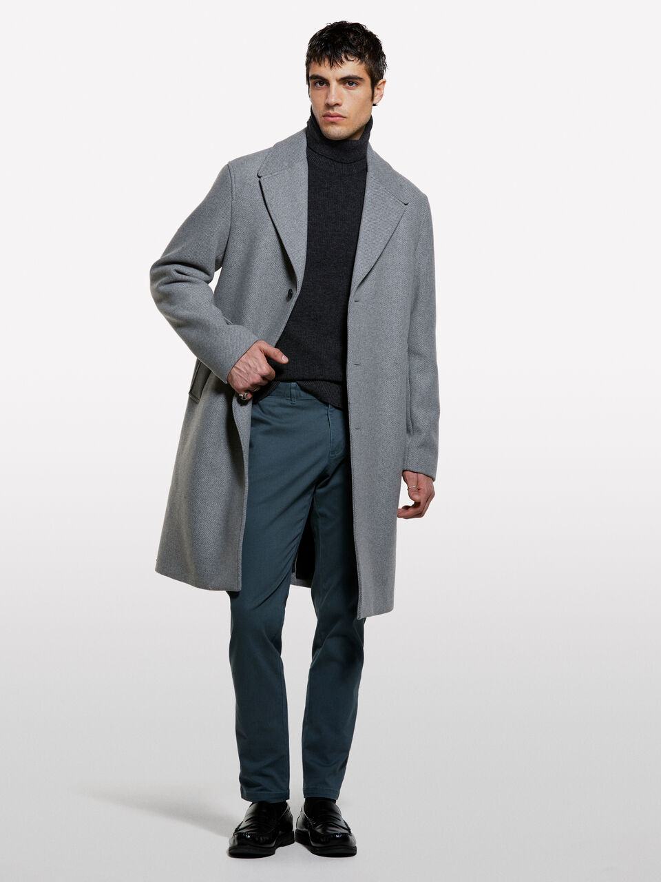 TURTLE NECK SWEATER Homme image number null