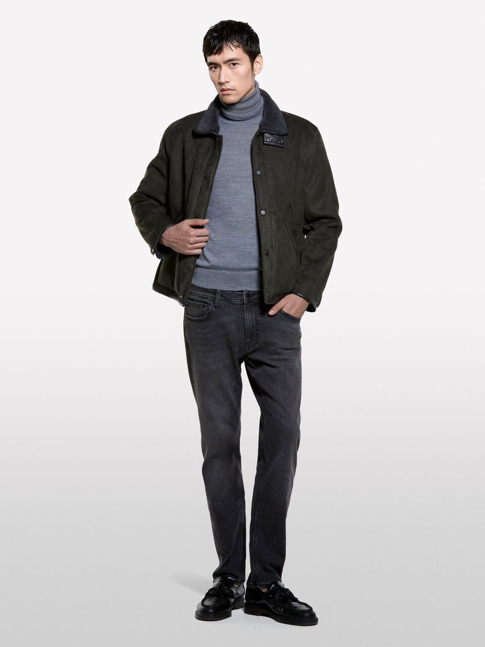 TURTLE NECK SWEATER Homme image number null