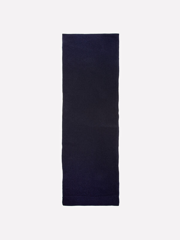 Écharpe tricotée bleu foncé - écharpes et foulards pour femme | Sisley