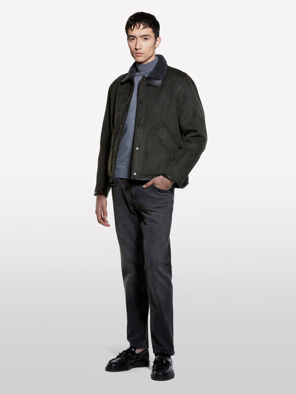 Jean slim noir style 74 - jeans coupe slim pour homme | Sisley