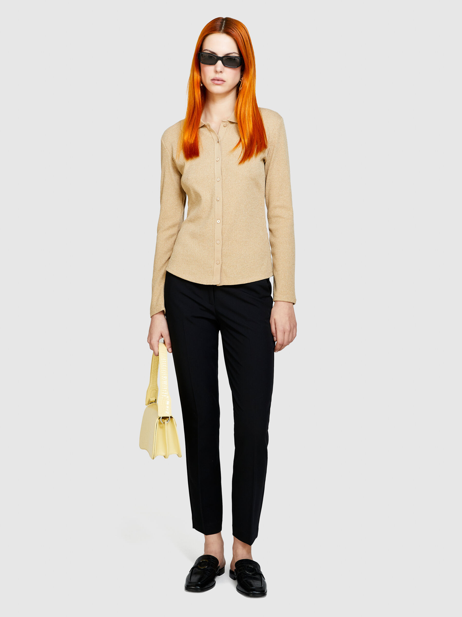 Look pantalon cigarette femme top